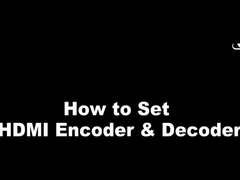 Wie wird HDMI-Encoder & Decoder eingestellt?