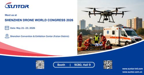 Latest company news about SUNTOR stellt auf dem Shenzhen Drone World Congress 2026 aus